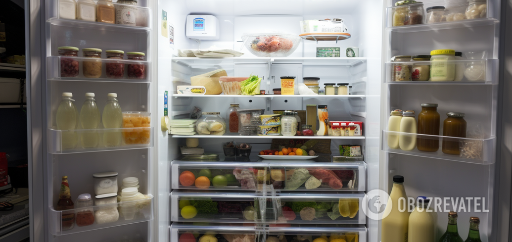 Hot food can be put in the fridge