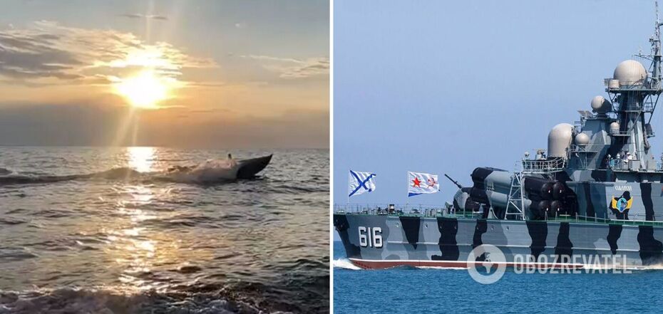 Ukrainian drone damages a missile carrier of the aggressor country