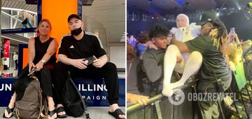 Verka Serduchka's "mother" climbed over the fence into the hall without a skirt at a concert in Toronto, which seriously scared the guards. Video.