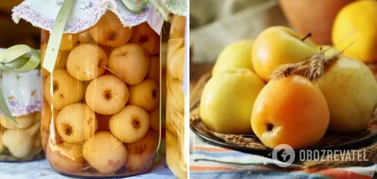 Pickled apples