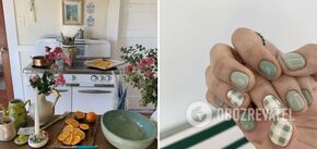 A tea set, a grandmother's towel, and others. 10 ideas for a 'village' manicure that will help you plunge into childhood