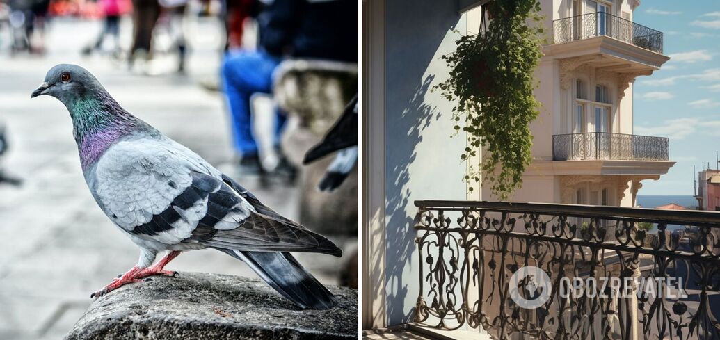 How to avoid pigeon droppings on the balcony life hack