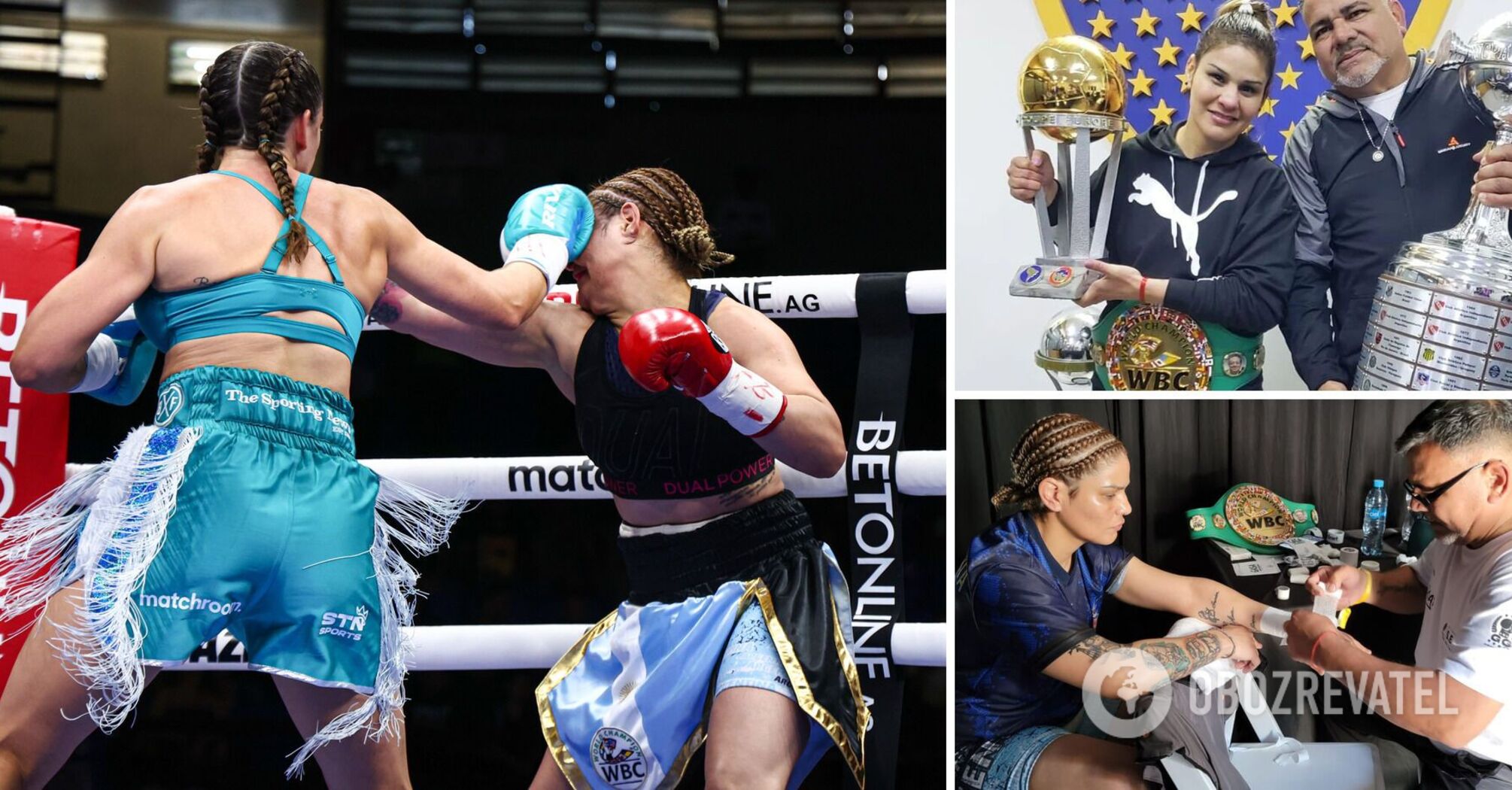 The coach and husband of a famous boxer died during his wife's championship fight