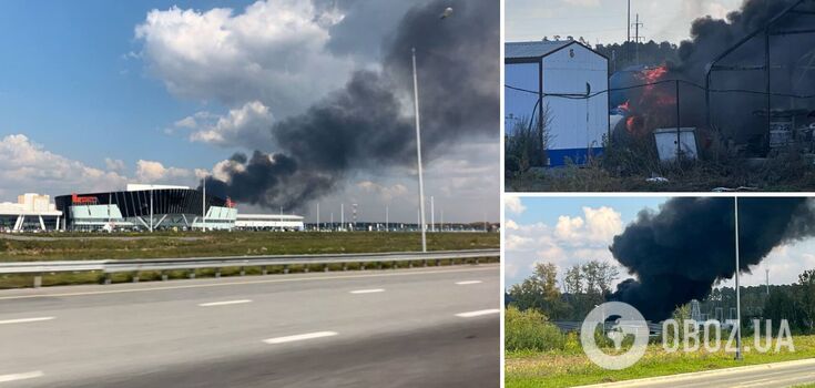 A large-scale fire broke out in an industrial area in Yekaterinburg, Russia: details and photos