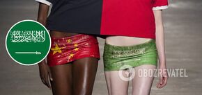A miniskirt with the Saudi flag: a loud scandal erupted at London Fashion Week