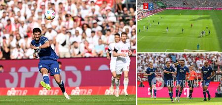 A football player in Germany scored an incredible 'radio-controlled' goal from the center of the field. Video.