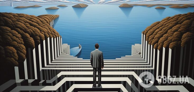 Reveals hidden features: an optical illusion that defines a person's character