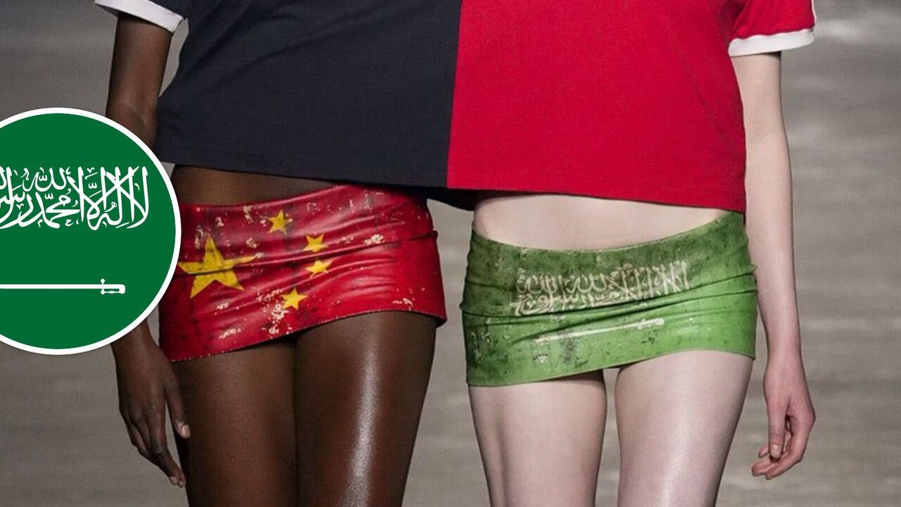 A miniskirt with the Saudi flag: a loud scandal erupted at London Fashion Week
