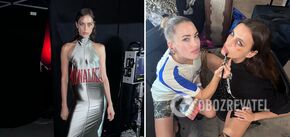 Russian woman Irina Shayk disgraced herself at a fashion show with a black eye. Scandalous photos