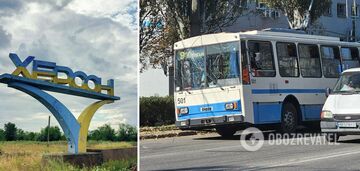 Okupanci ostrzelali Chersoń i uderzyli w trolejbus: są zabici i ranni. Zdjęcia i wideo
