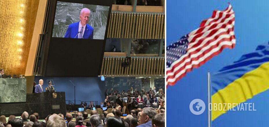 'Rosja myśli, że świat się zmęczy': Biden wezwał państwa członkowskie ONZ do wsparcia Ukrainy. Wideo