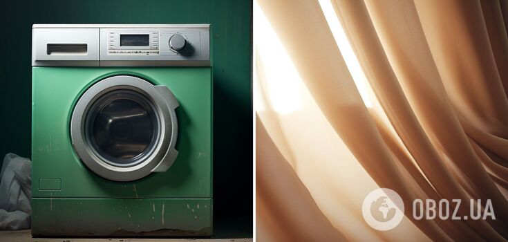 How to machine wash curtains so that there is no need to iron them