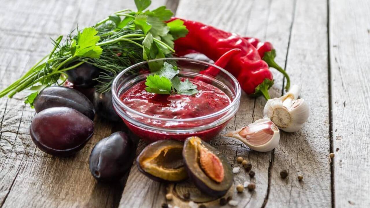 Delicious tkemali sauce for the winter