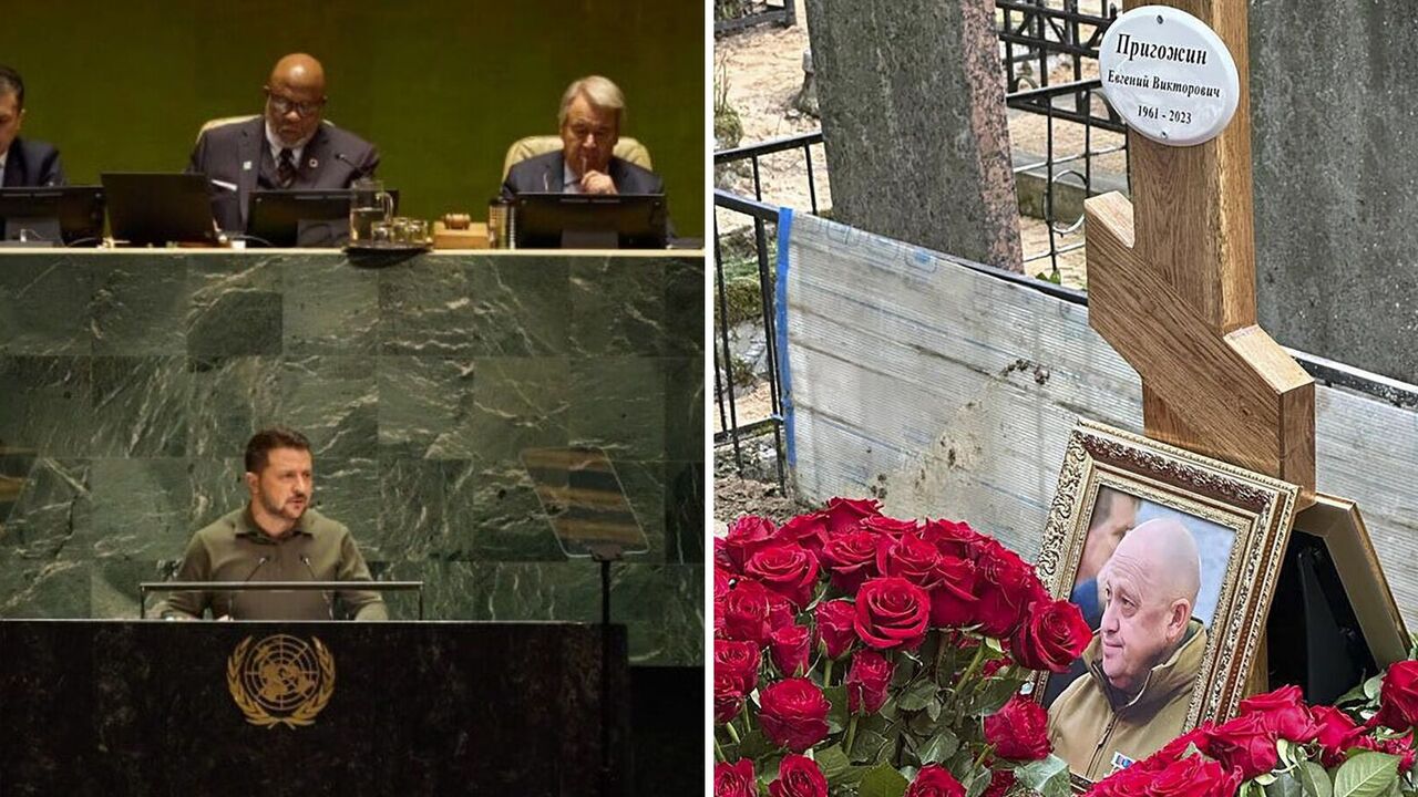 "Zapytajcie Prigożyna, czy powinniśmy ufać obietnicom Putina": Zeleński w ONZ apelował, by nie prowadzić zakulisowych negocjacji z Rosją. Wideo