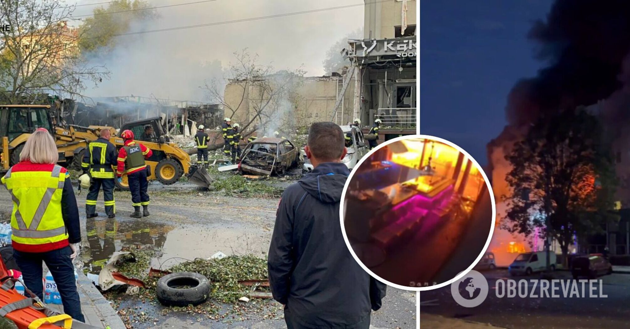 Missile attack by the Russian Armed Forces on the city of Cherkasy