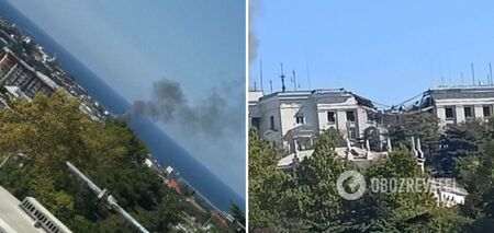 What the Russian Black Sea Fleet Headquarters in Crimea looks like after strike: photos of destruction