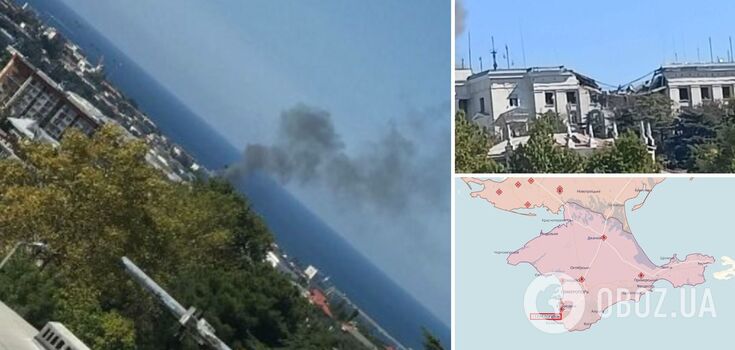 Russian Black Sea Fleet headquarters in Sevastopol is attacked: there is destruction and a dead man. Photos and videos