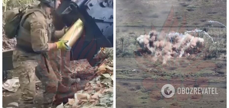 Hit with the first shot: National Guard showed accurate strike on the occupants' dugout. Video