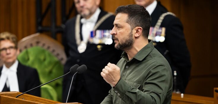Volodymyr Zelensky in Canada