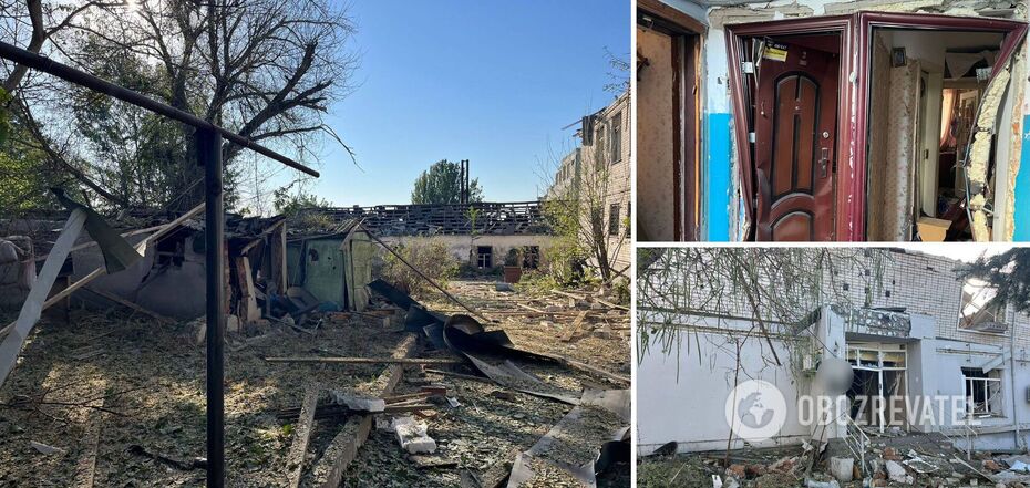Photos and videos of the consequences of the occupiers' strikes in Kherson region on September 24