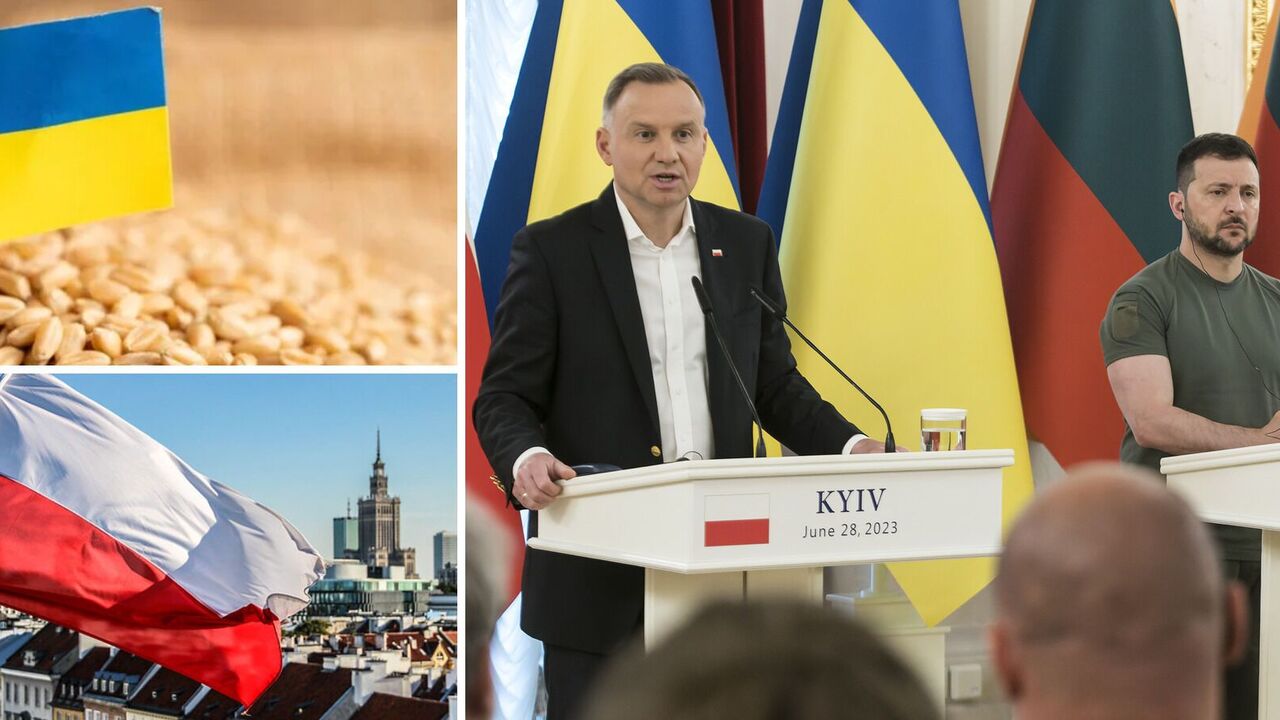 Duda powiedział, że polskie embargo na ukraińskie zboże to słuszna decyzja