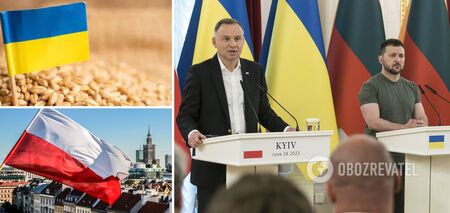 Duda powiedział, że polskie embargo na ukraińskie zboże to słuszna decyzja