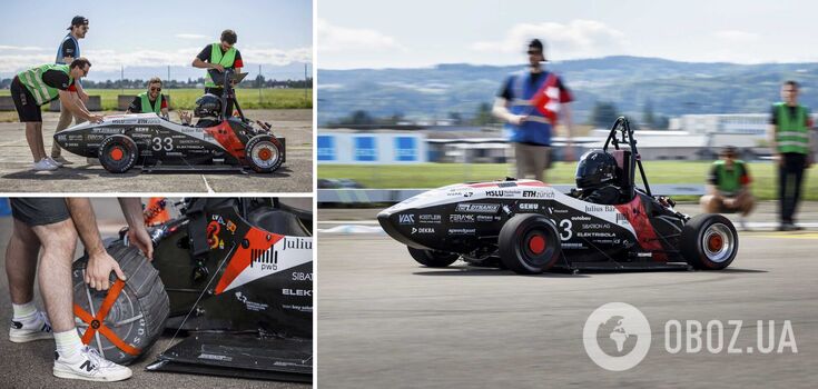 Tesla smokes on the sidelines: Mythen electric car breaks Guinness World Record for acceleration speed. Video.