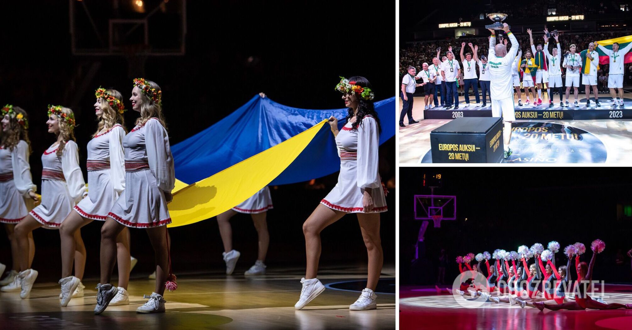Ukrainians from REDFOXES performed at the match dedicated to the 20th anniversary of the Lithuanian national team's victory at EuroBasket