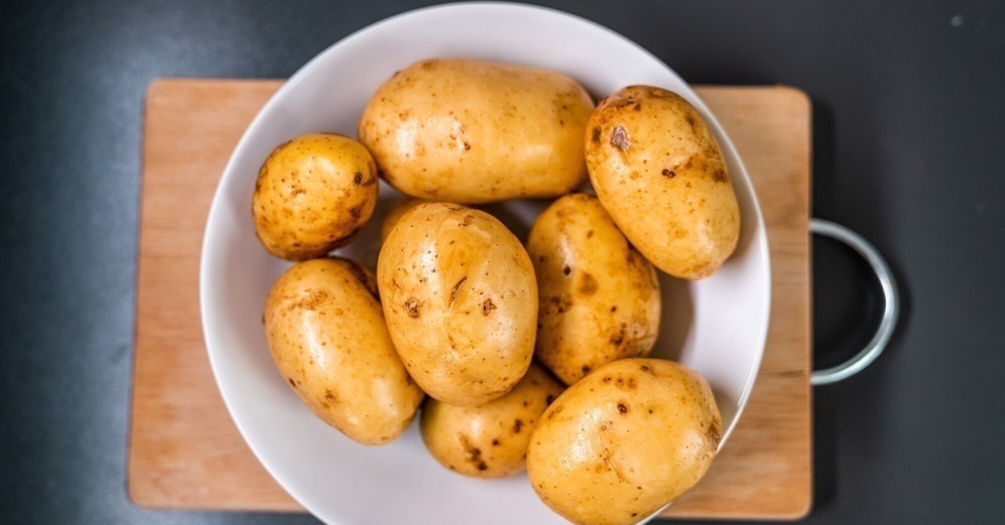 Home-grown potatoes