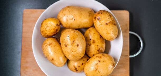 Home-grown potatoes