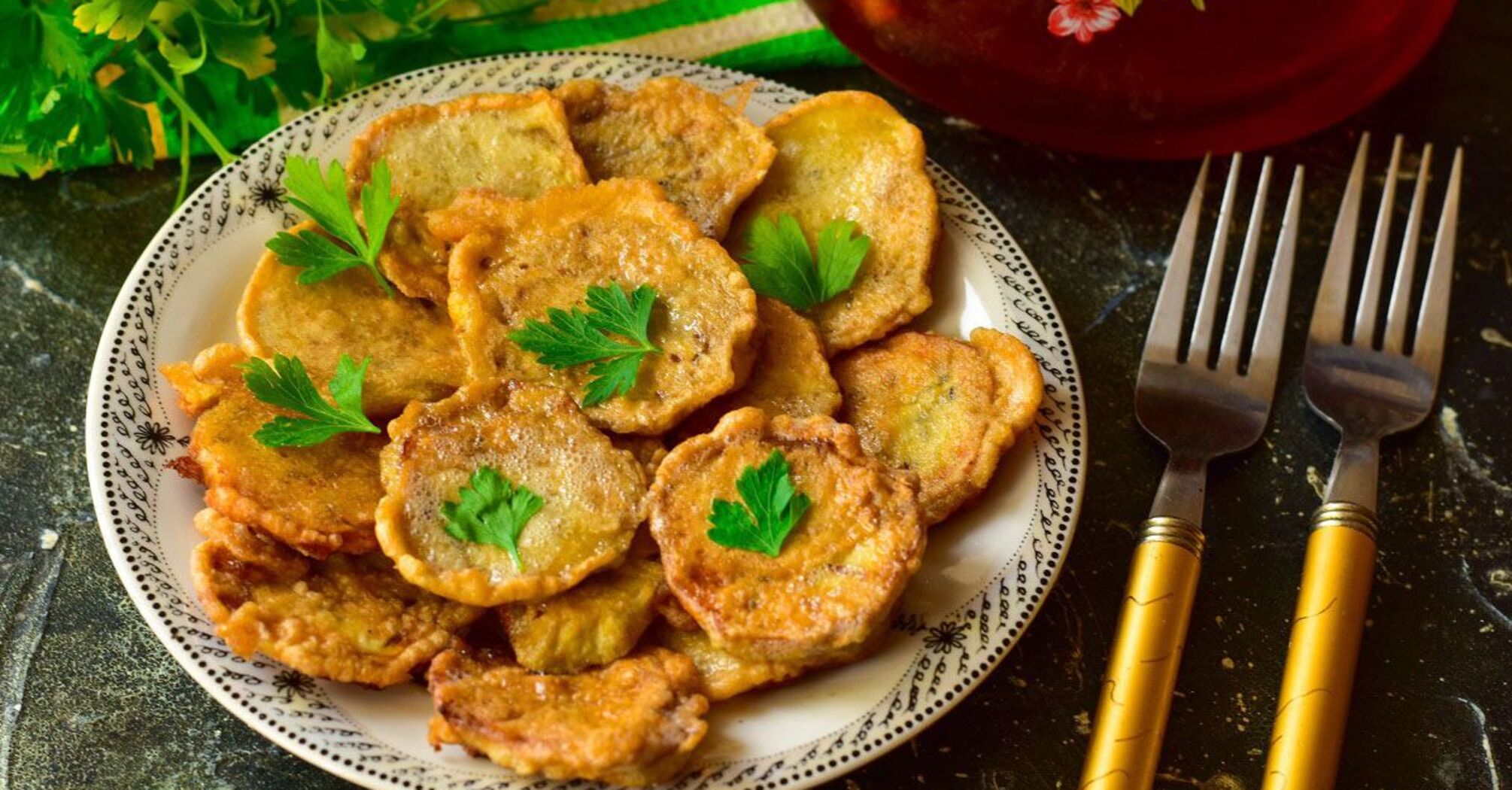 Recipe for eggplant chops in batter