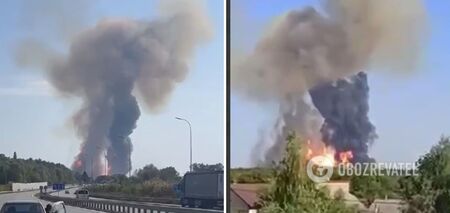 An explosion occurred in Poltava region, smoke rose: an emergency on a gas pipeline was reported. Video