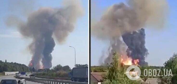 An explosion occurred in Poltava region, smoke rose: an emergency on a gas pipeline was reported. Video