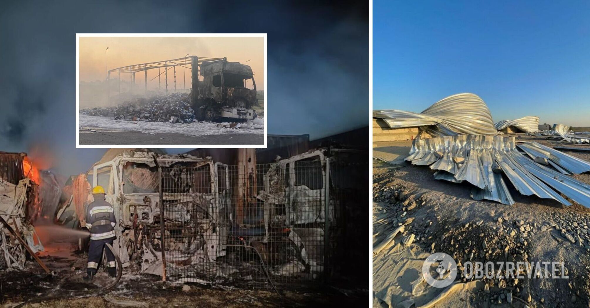 Occupants attacked Odesa region at night, there are hits to port infrastructure and casualties. Photo