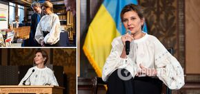 Olena Zelenska appeared in the USA and Canada in a luxurious embroidered shirt: where to buy it and how much it costs