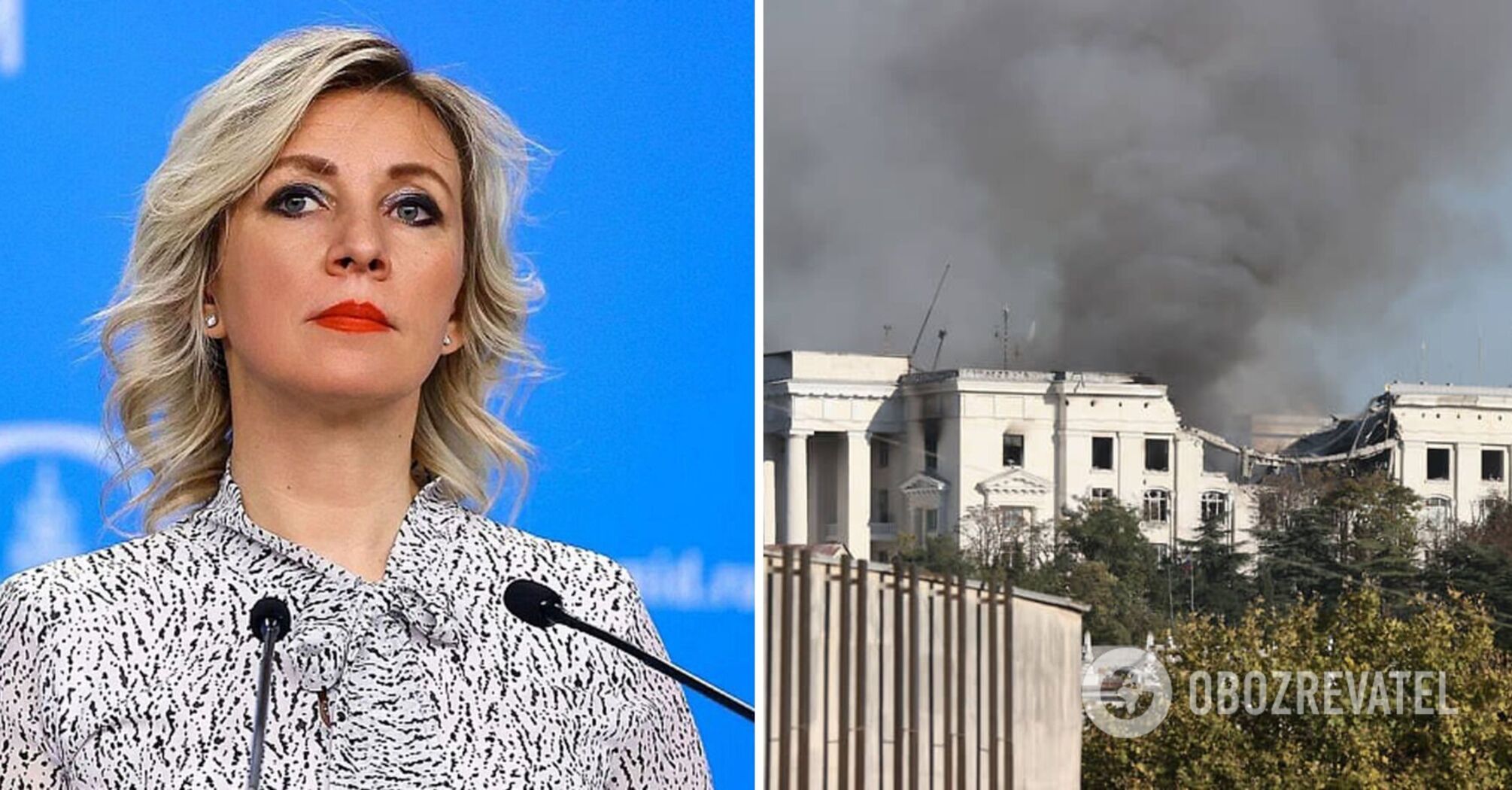 "The attack was planned in advance": Zakharova finds "American and British" trace in attack on Black Sea Fleet headquarters