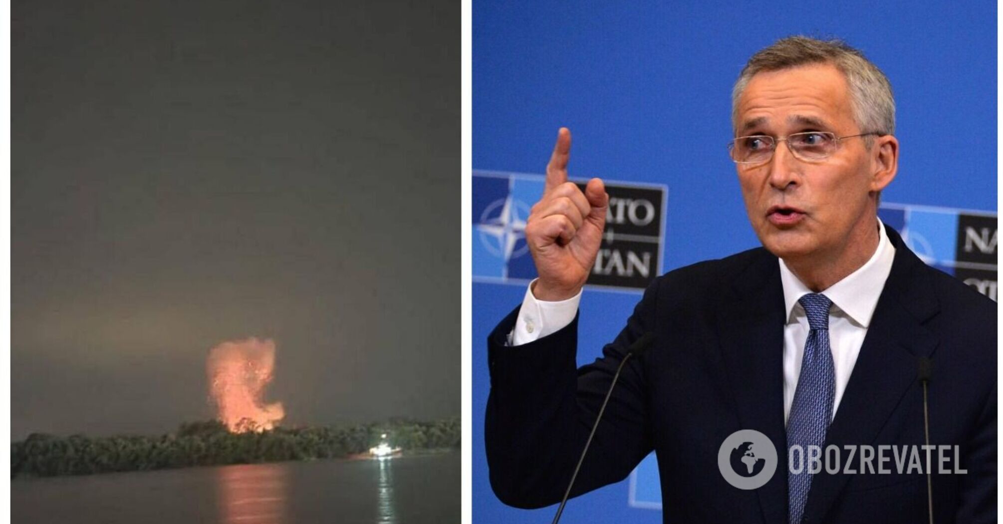 Stoltenberg comments on the falling of UAVs in Romania