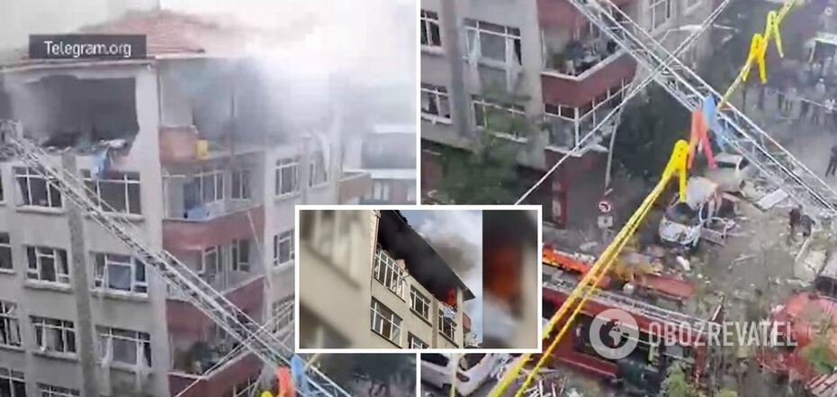 A powerful explosion heard in a high-rise building in Istambul: there are victims. Video