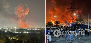 A massive explosion occurs in a customs warehouse in Tashkent, causing a massive fire. Photos and video