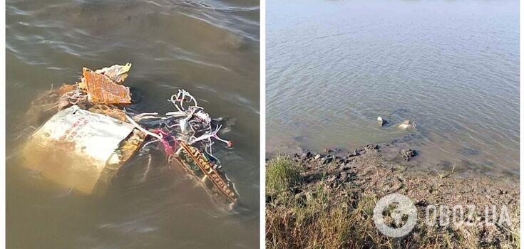 Missile debris found in a lake in Moldova: experts are studying it. Photo