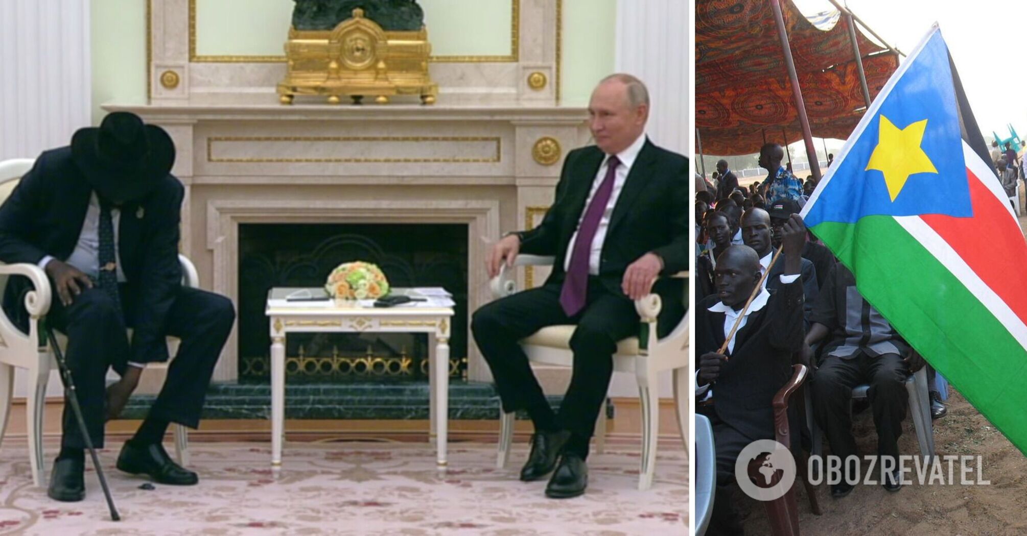 Meeting between the President of South Sudan and the President of the aggressor country Russia