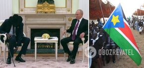 Meeting between the President of South Sudan and the President of the aggressor country Russia