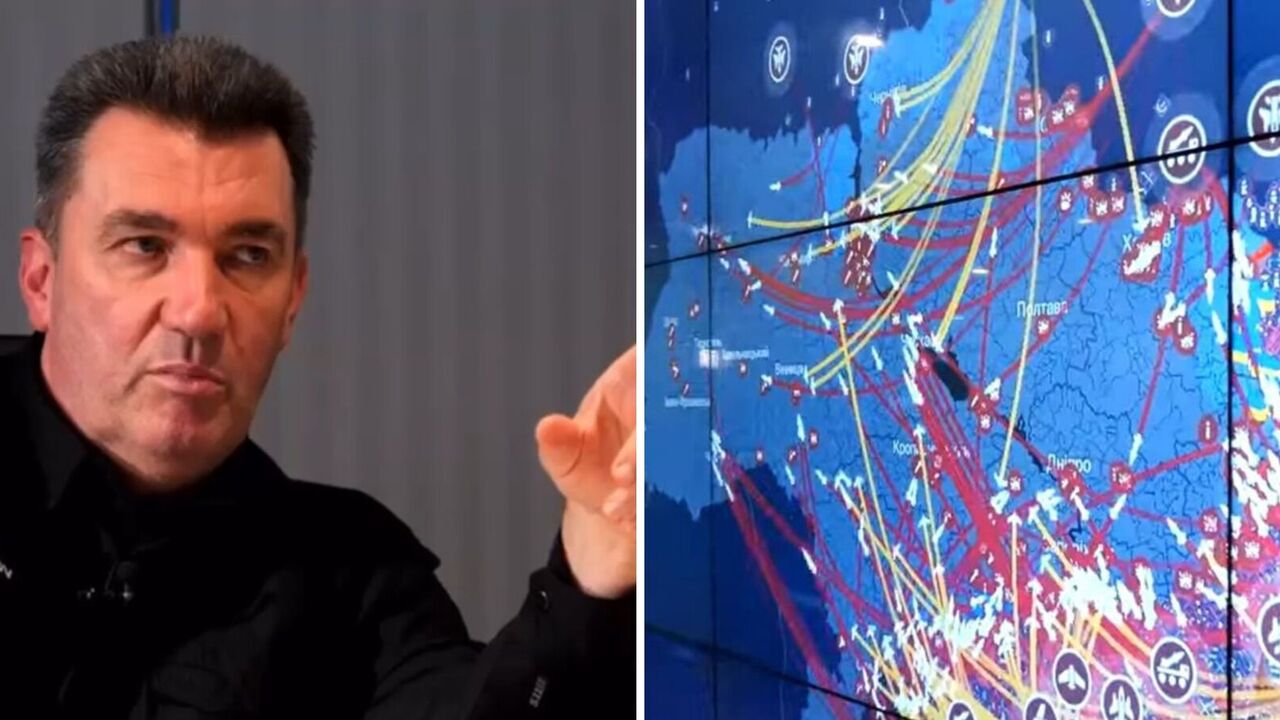 Daniłow pokazał mapę ataków okupantów na Ukrainę w pierwszych dniach wojny na pełną skalę. Wideo