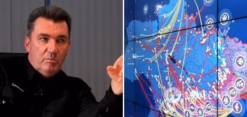 Daniłow pokazał mapę ataków okupantów na Ukrainę w pierwszych dniach wojny na pełną skalę. Wideo