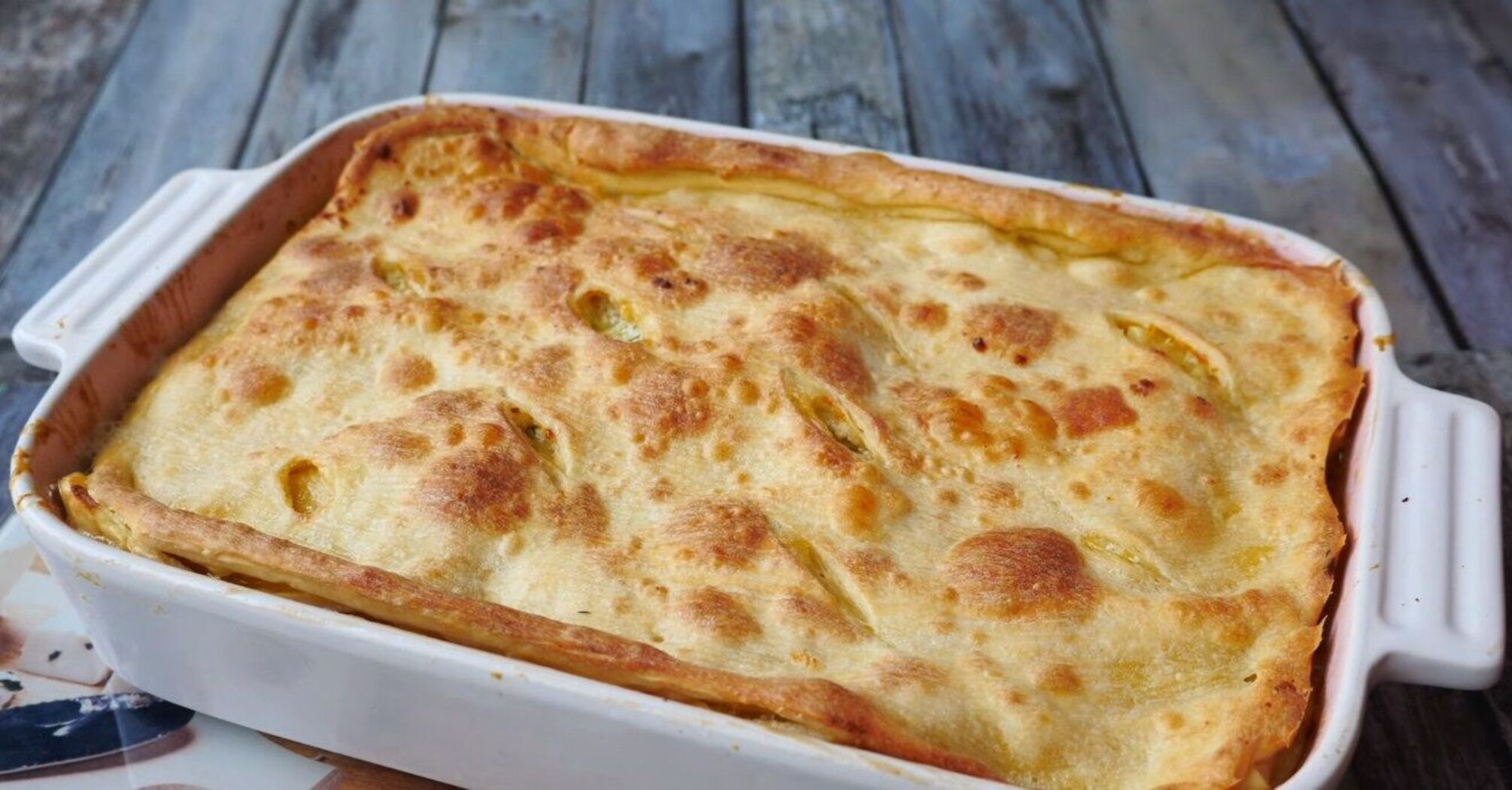 Delicious homemade pita bread pie