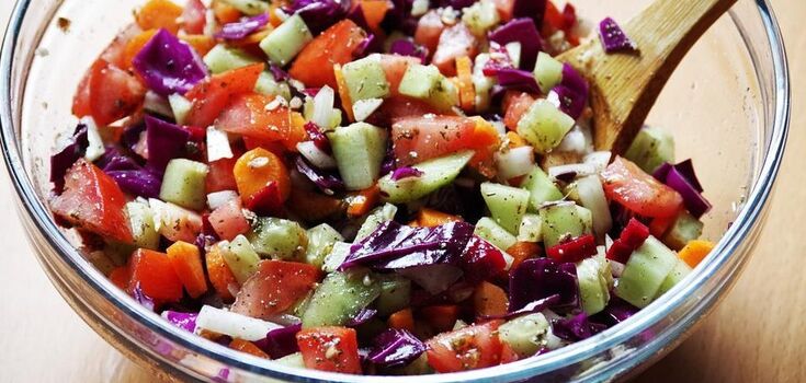 Spectacular Georgian salad with eggplant: tastier than "Caesar"