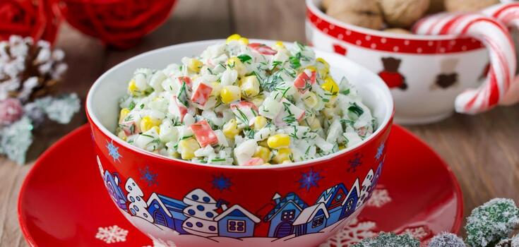 Laura salad of crab sticks and apples: how to prepare an original dish