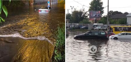 Streets turned into rivers, flooded entrances: Lviv was hit by a powerful downpour. Video