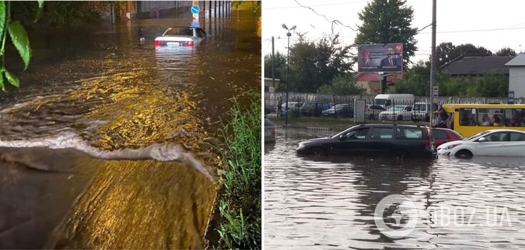 Streets turned into rivers, flooded entrances: Lviv was hit by a powerful downpour. Video