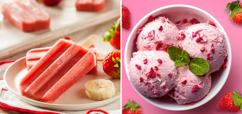 Egg-free, sugar-free and lactose-free ice cream